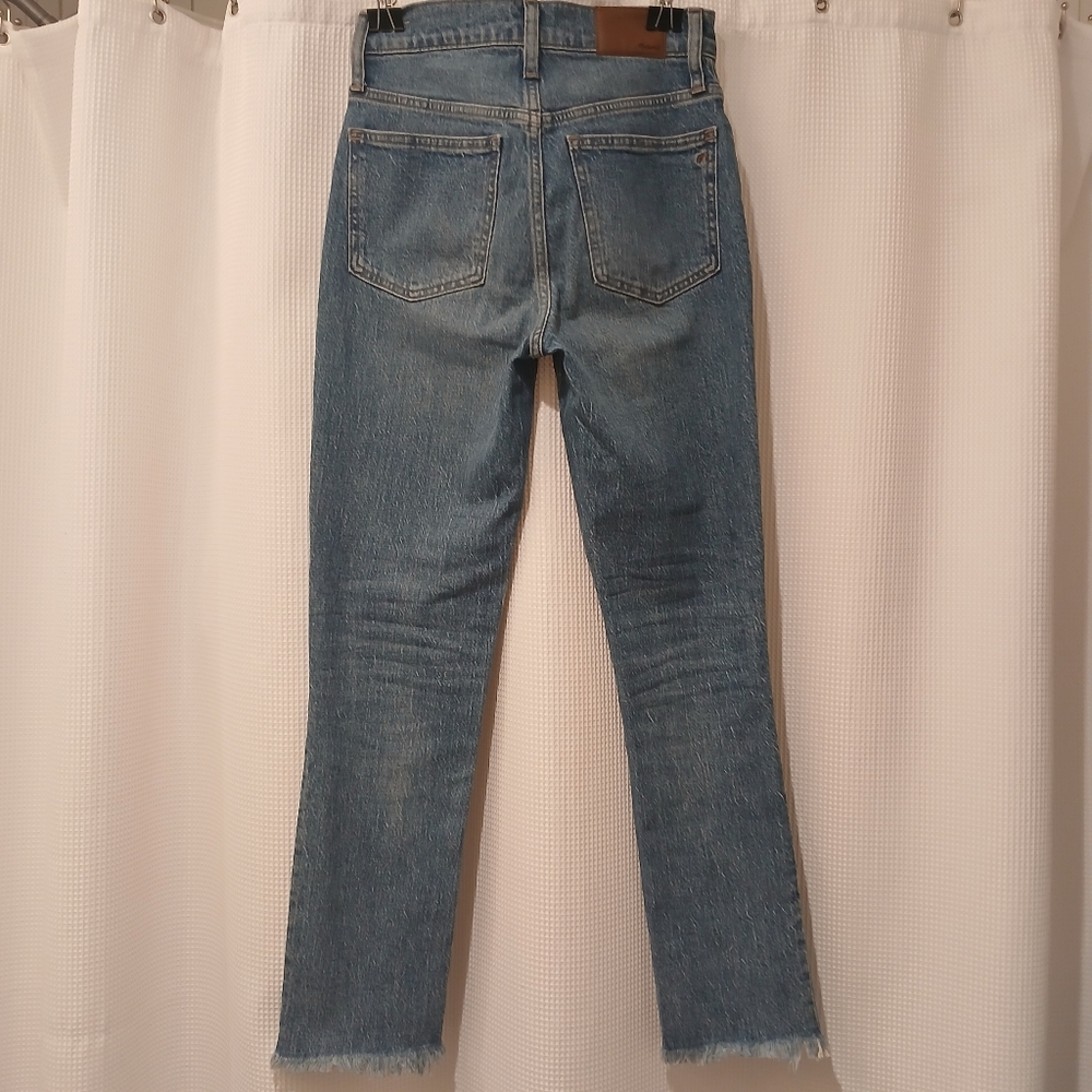 Madewell Perfect Vintage Crop Jeans Raw Hem Size 24 - Picture 2 of 10